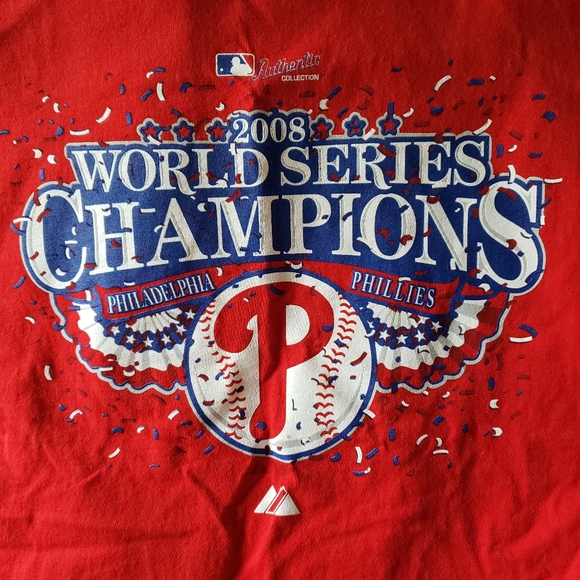VINTAGE Phillies 2008 World Series Champions t-shirt - Picture 2 of 5